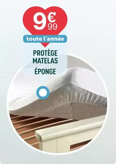 Protège Matelas Éponge offre à 9,99€ sur Centrakor