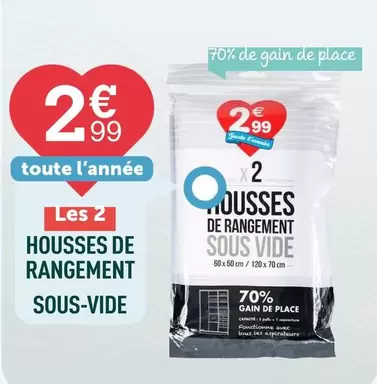 TOUS - Housses De Rangement offre à 2,99€ sur Centrakor