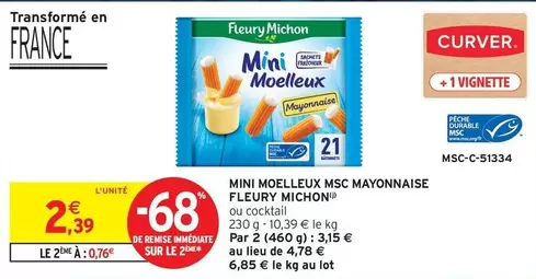 Fleury Michon - Mini Moelleux MSC Mayonnaise offre à 2,39€ sur Intermarché Contact