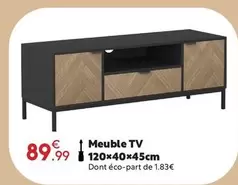 Meuble Tv 120x40x45cm offre à 89,99€ sur Maxi Bazar