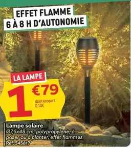 Lampe Solaire offre à 1,79€ sur Gifi