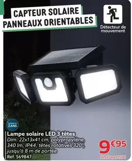 Dim - Lampe Solaire Led 3 Têtes offre à 9,95€ sur Gifi