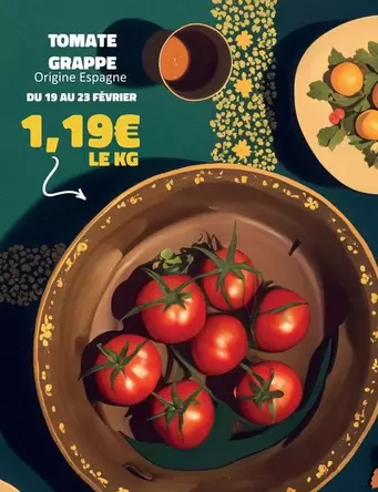 Tomate Grappe offre à 1,19€ sur Hmarket