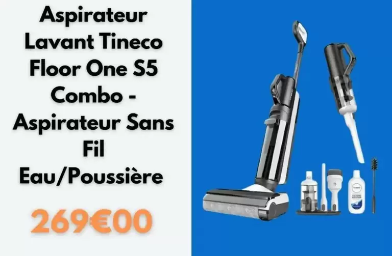 Tineco - Aspirateur Lavant Floor One S5 Combo offre à 269€ sur Cdiscount