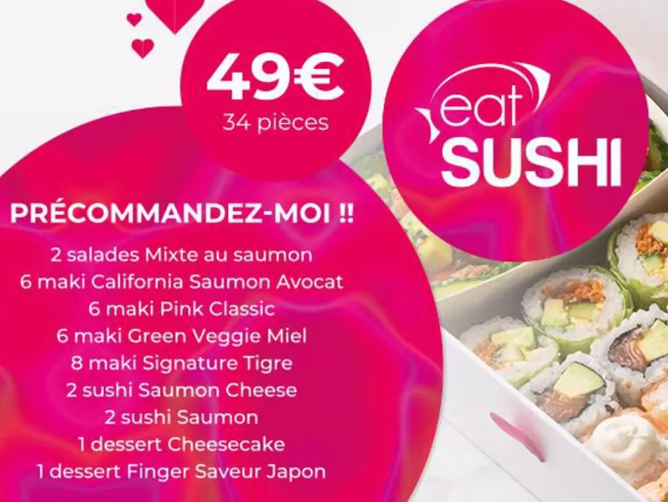 Eat Sushi offre à 49€ sur Eat Sushi