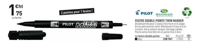 Filtre Double Pointe Twin Marrier offre à 1,75€ sur Hyperburo