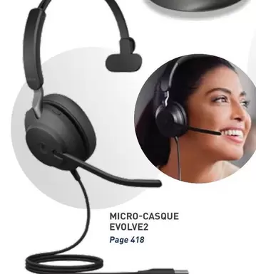 Micro-casque Evolve2 offre sur Hyperburo