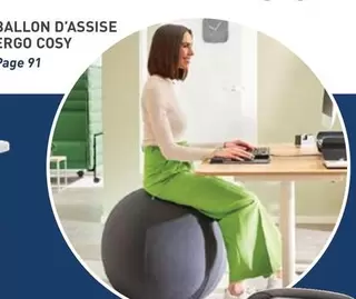 Cosy - Ballon D'assise Ergo offre sur Hyperburo