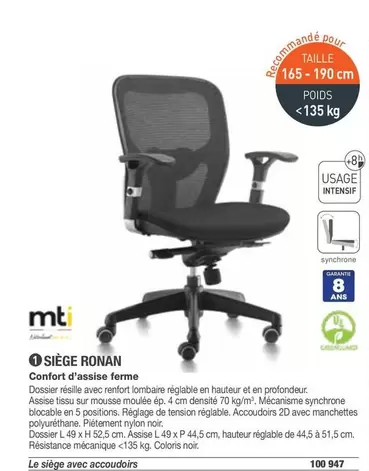 Mti - Confort D'assic Femme offre à 100€ sur Hyperburo