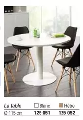 La Table offre sur Hyperburo