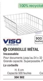 Viso - Corbeille Métal offre sur Hyperburo