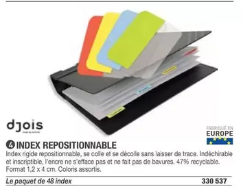 Djois - Repositionnable offre sur Hyperburo