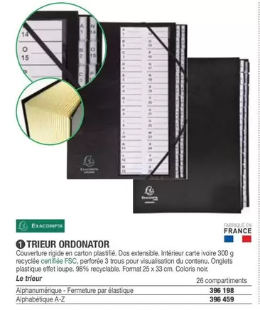 Exacompta - Trieur Ordonator offre à 39,99€ sur Hyperburo