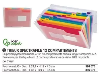 Dim - Trieur Spectrafile 13 Compartiments offre à 396€ sur Hyperburo