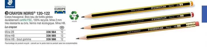Staedtler - 120-122 offre à 328,54€ sur Hyperburo