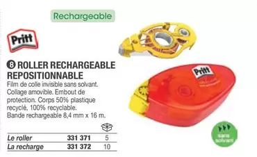 Pritt - Roller Rechargeable Repositionable offre sur Hyperburo