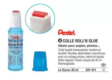 Pentel - Colle Roll'n Glue offre sur Hyperburo