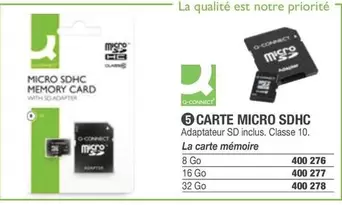 Q-Connect - Micro Sdhc offre à 278€ sur Hyperburo