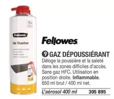 Fellowes - Gaz Dépoussiérerant offre sur Hyperburo