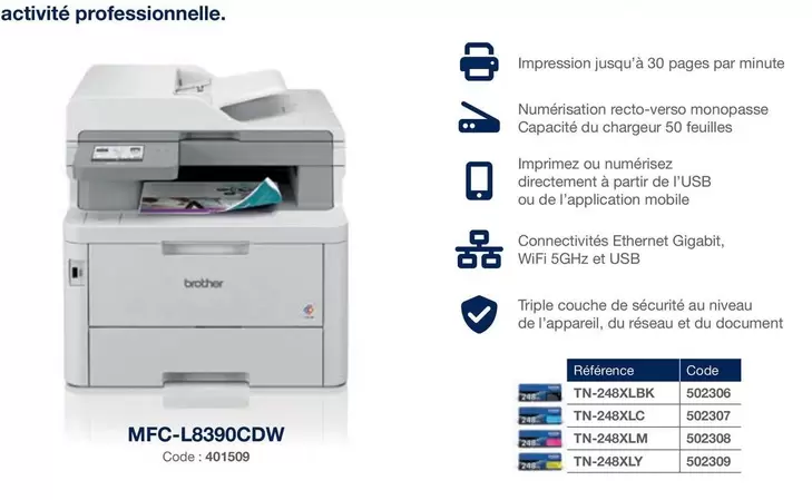 Brother - MFC-L8390CDW offre sur Hyperburo