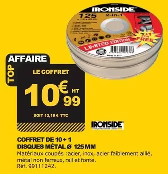 Ironside - Coffret De 10+1 Disques Métal  offre à 10,99€ sur Tout faire matériaux