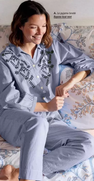 Le Pyjama Brodé offre à 79€ sur Linvosges