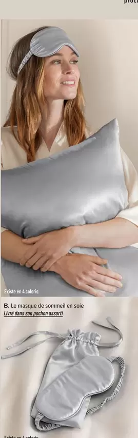Le Masque De Sommeil En Sole offre sur Linvosges