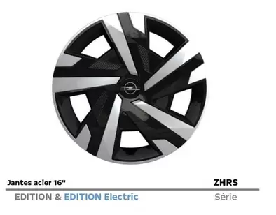 ZHRS Jantes Acier 16" offre sur Opel