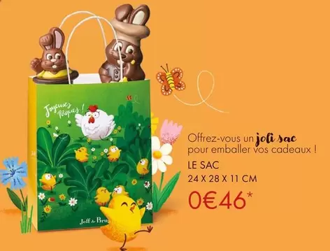 Le Sac 24 X 28 X 11cm offre à 0,46€ sur Jeff de Bruges