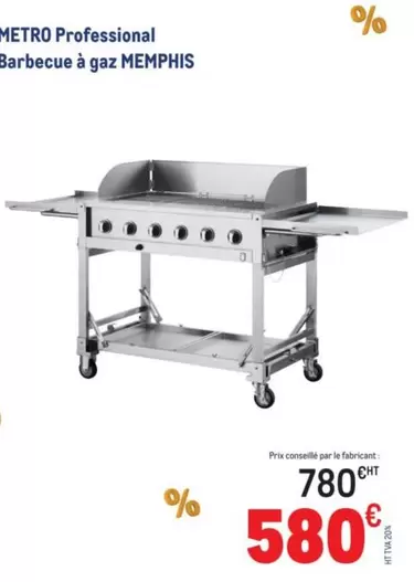 Metro - Professional Barbecue À Gaz offre à 580€ sur Metro