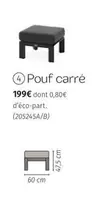 Pouf Carré offre à 199€ sur Maxi Bazar