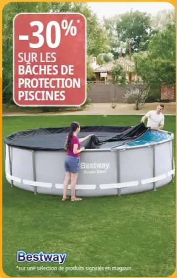 Bestway - Sur Les Baches De Protection Piscines offre sur Irrijardin