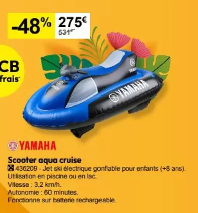 Yamaha - Scooter Aqua Cruise offre à 275€ sur Irrijardin