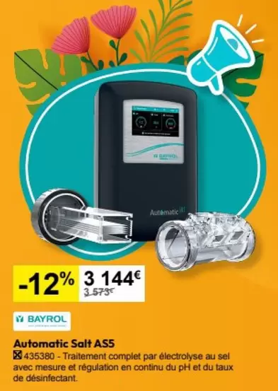 Bayrol - Automatic Salt AS5 offre à 3144€ sur Irrijardin