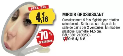 Miroir Grossissant offre à 4,16€ sur Outiror