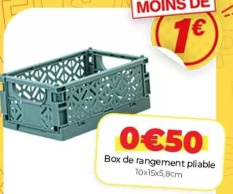 Box De Rangement Pliable offre à 0,5€ sur L'incroyable