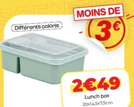 Lunch Box offre à 2,49€ sur L'incroyable