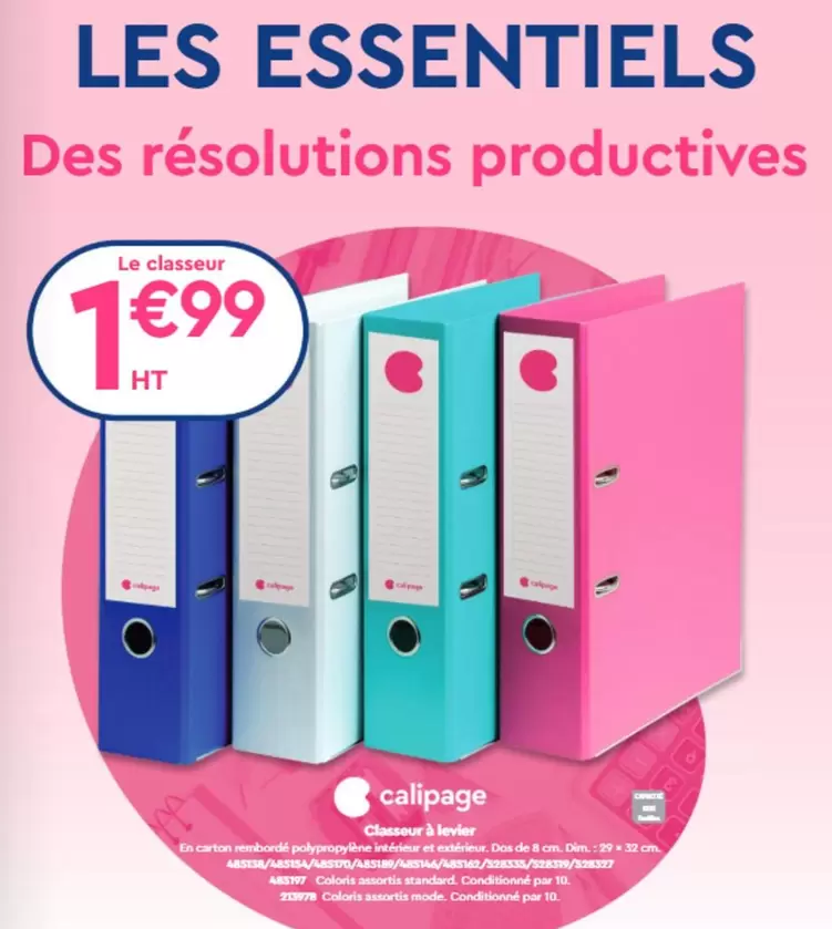 Calipage - Des Résolutions Productives  offre à 1,99€ sur Calipage