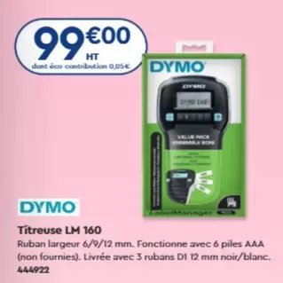 Dymo - Titreuse LM 160 offre à 99€ sur Calipage