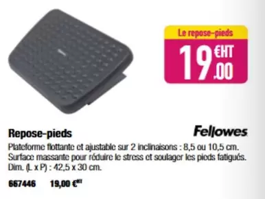 Fellowes - Repose-pieds offre à 19€ sur Calipage