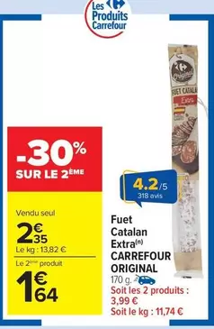 Carrefour - Fuet Catalan Extra Original offre à 2,35€ sur Carrefour Market