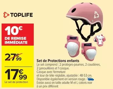 Toplife - Set De Protections Enfants offre à 17,99€ sur Carrefour Market