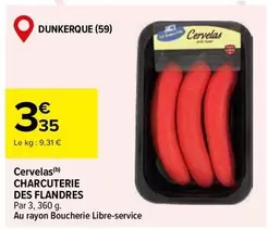 Cervelas offre à 3,35€ sur Carrefour Market