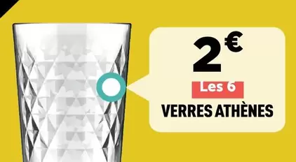 Verres Athenes offre à 2€ sur Centrakor