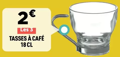 Tasses À Café offre à 2€ sur Centrakor