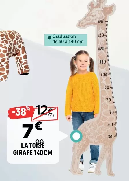 Girafe 140 Cm offre à 7€ sur Centrakor