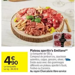 Plateau Aperitiv'o Emiliano offre à 4,9€ sur Carrefour Express