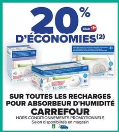 Carrefour - Sur Toutes Les Recharges Pour Absorbeur D'Humidité offre sur Carrefour Express