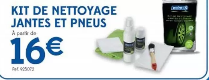 Points - Kit De Nettoyage Jantes Et Pneus offre à 16€ sur Point S