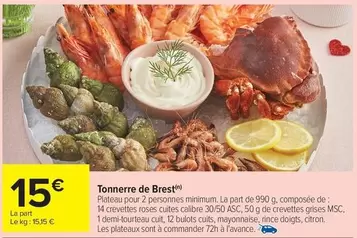 Tonnerre De Brest offre à 15€ sur Carrefour Contact